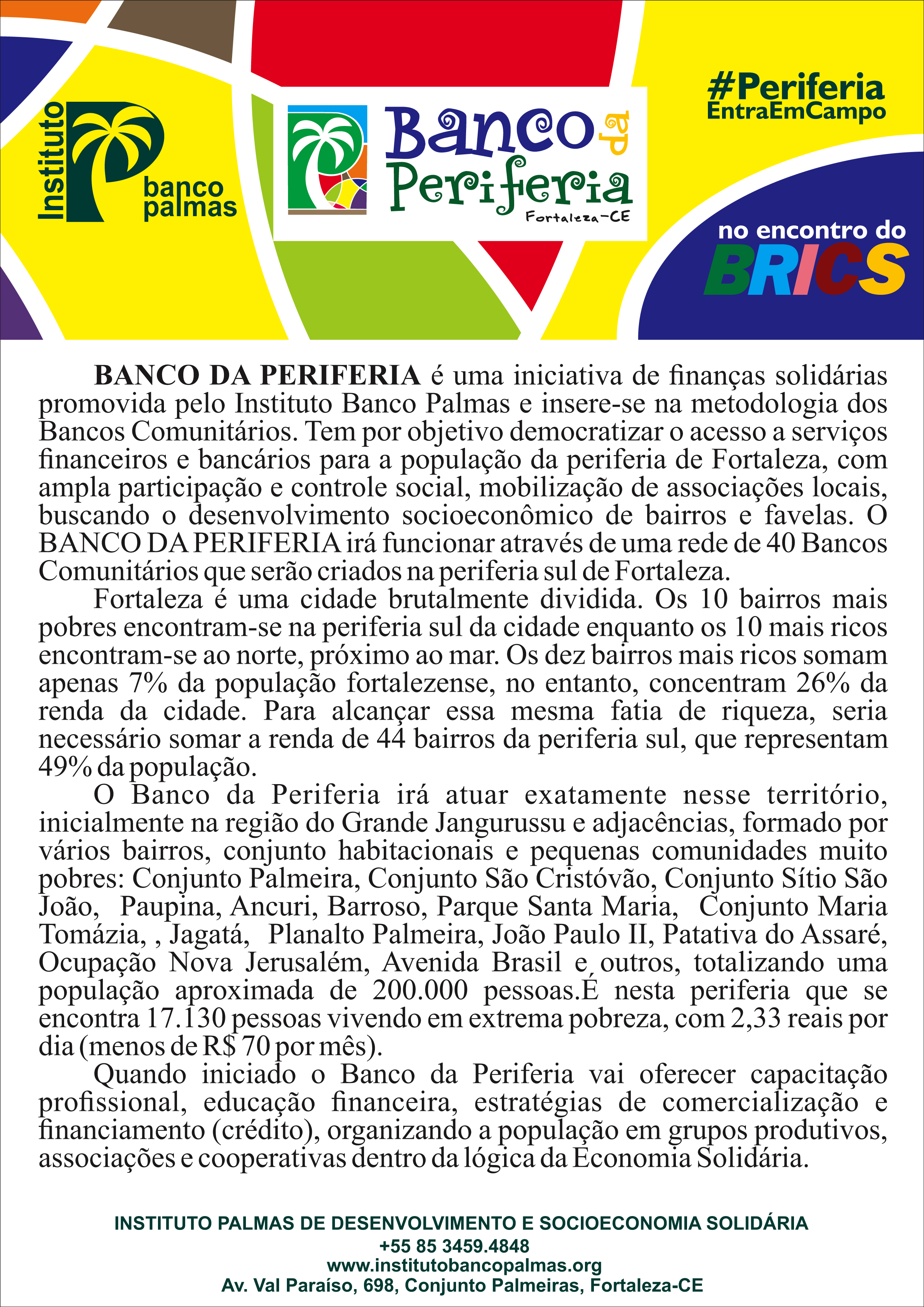 Panfleto - Banco da Perifeiria - Encontro do BRICS.cdr