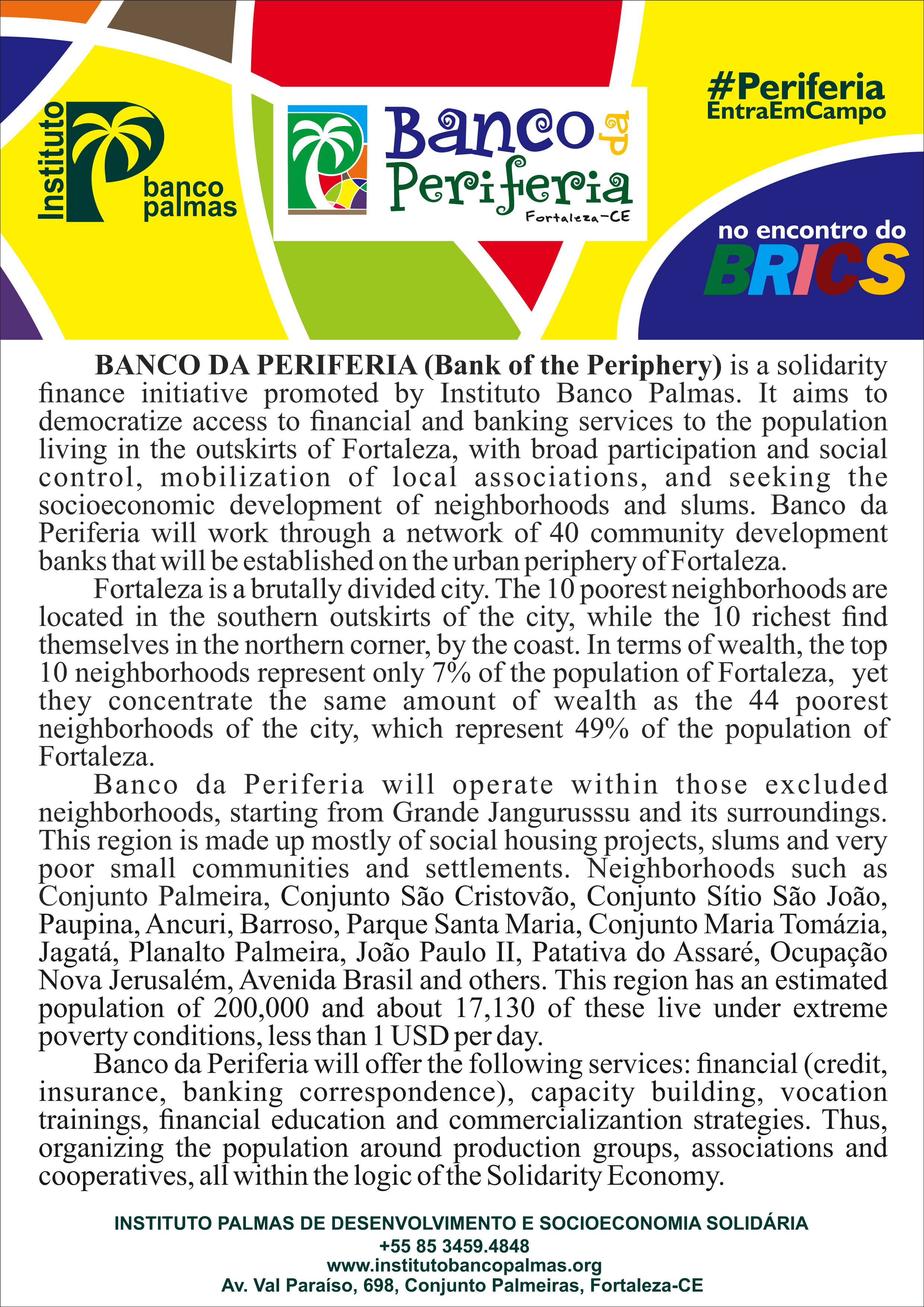 Panfleto - Banco da Perifeiria - Encontro do BRICS.cdr
